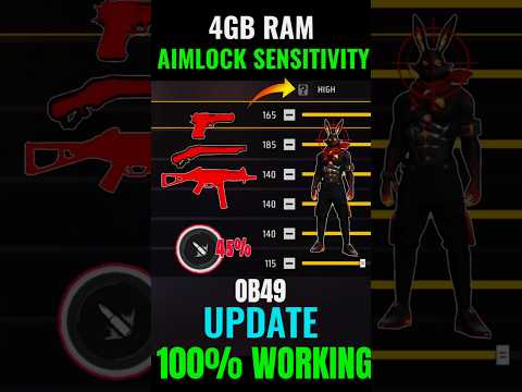 Free Fire Ob49 Update 4Gb Ram Auto Headshot Sensitivity Setting ⚙️| 200 Sensitivity Settings In 2025