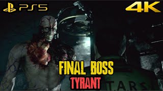 Resident Evil HD Remaster | Final Boss Fight vs. Tyrant + Ending | 4K 60FPS