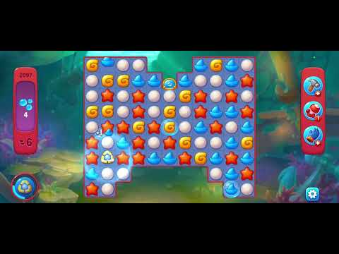 Fishdom gameplay level 2097