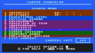 Career Counselor for the Atari 8-bit family