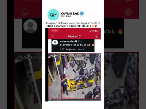 Çırağının dükkanı kapıcam diyip sabahlara kadar çalışmasını ödüllendiren usta👏❤️