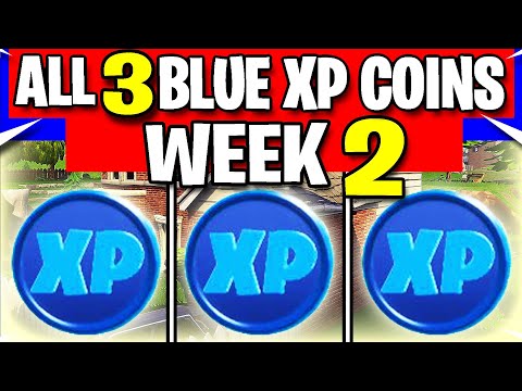 All 3 Blue Fortnite XP Coins Locations Week 2 Chapter 2 Season 4