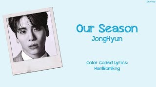 JongHyun - 따뜻한 겨울 (Our Season) {Han|Rom|Eng Lyrics}