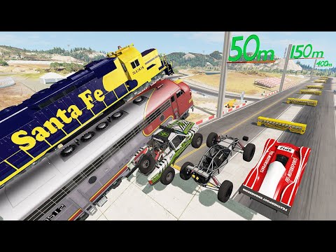 Train Wideout Long Jump Championship - BeamNG Drive