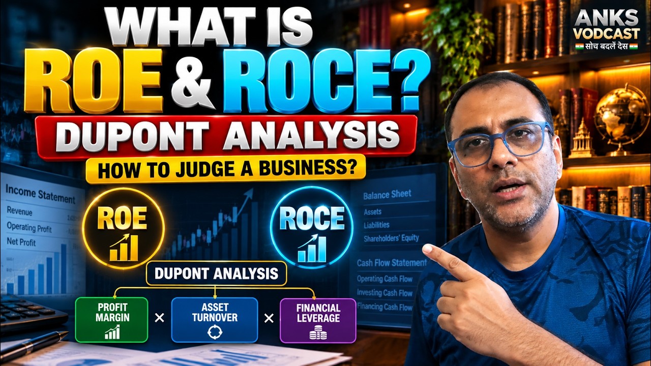 DuPont Analysis Explained | ROE, ROCE & How to Measure Business Quality | Anks Vodcast