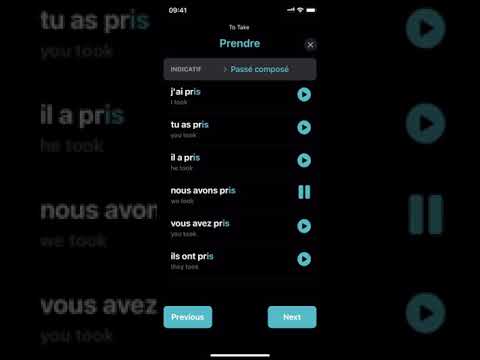 Verbe Prendre (To Take ) indicatif passé composé #frenchverbs #conjugationapp #conjugaison #Shorts