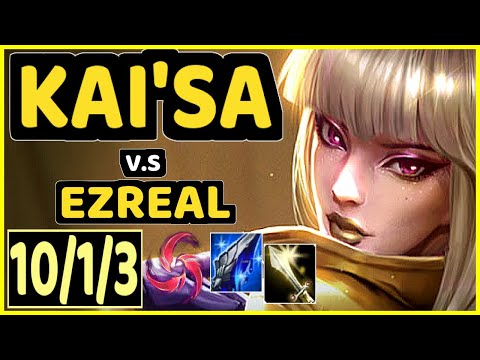 UPSET (KAI'SA) vs EZREAL - 10/1/3 KDA BOTTOM ADC CHALLENGER GAMEPLAY - EUW