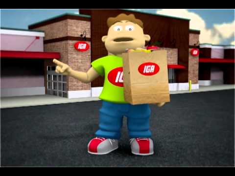 IGA animation opening for commercial