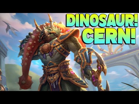 THIS CERN SKIN IS A DINOSAUR BOYS LETS GO! SICK EFFECTS! - Masters Ranked Duel - SMITE