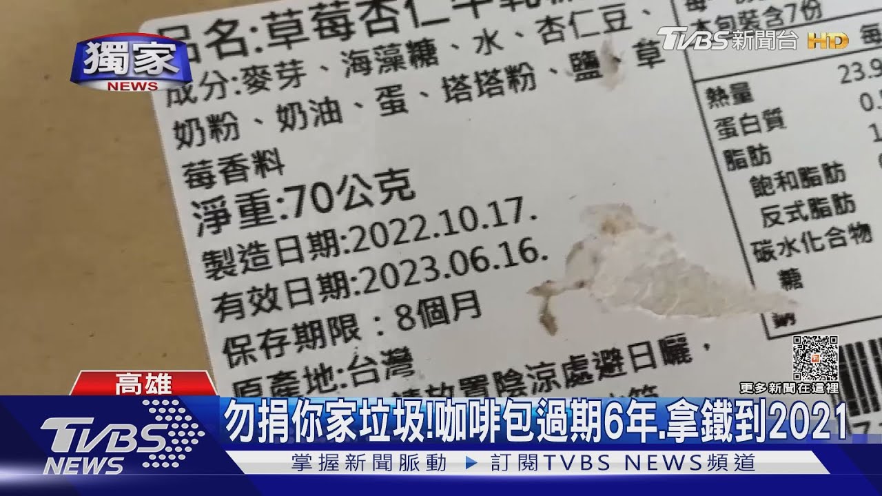 扯!別捐「垃圾」給愛心站 即溶咖啡過期6年