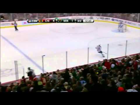 Clayton Stoner Levels Andrew Shaw With Huge Hit - October 28th, 2013