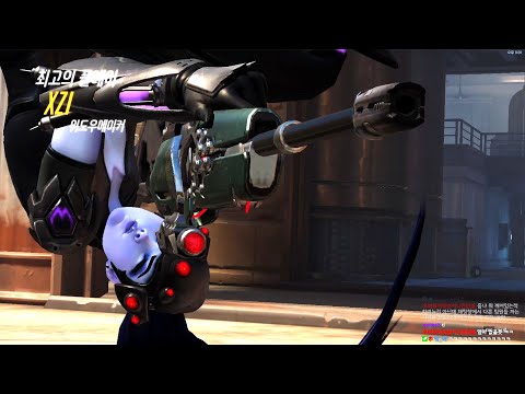 XZI Rank 29 DPS God Widow gameplay! POTG! [ Overwatch Season 34 Top 500 ]