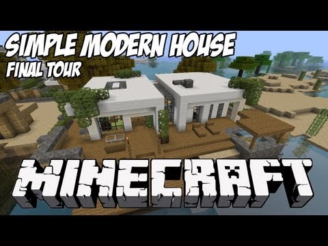 Minecraft Walkthrough Tutorial Hd Simple Modern House 1 Part
