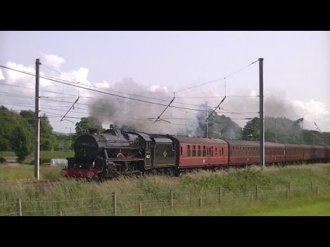 LMS Class 5MT 45231 Sherwood Forester. WCR Loaded Test Run. 25/06/13