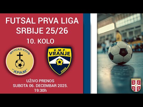 SFU Hram - KMF SD 1093 Vranje | Futsal Prva liga Srbije 25/26 | 10. Kolo
