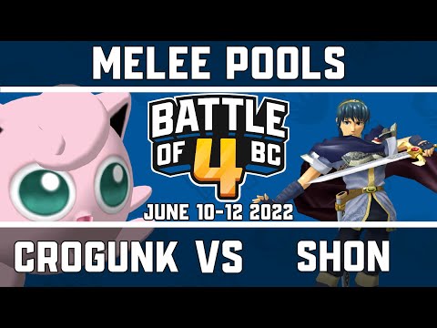 Crogunk vs Shon - Melee Singles Pools - Battle of BC 4