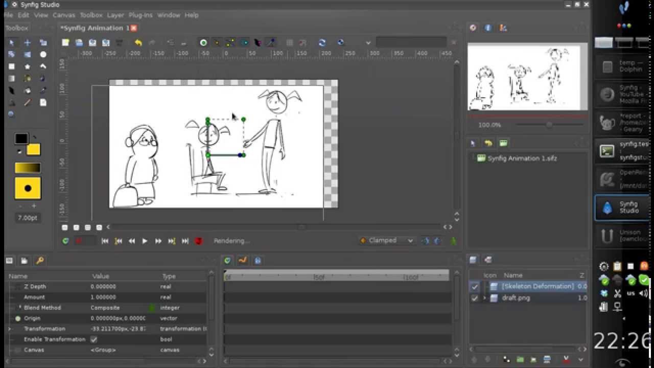 Bone-driven Image Distortion (part 3)