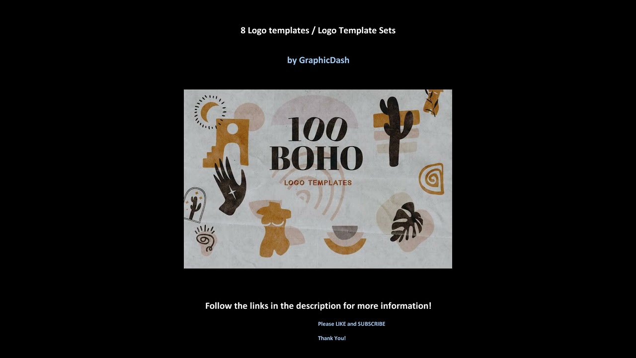 8 Logo templates / Logo Template Sets by GraphicDash