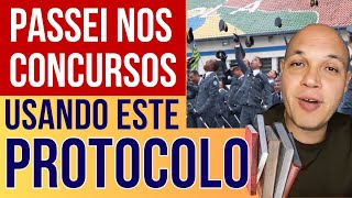 PASSEI NOS CONCURSOS USANDO ESTE PROTOCOLO  #comoestudar #concursosabertos #comoestudarparaconcursos