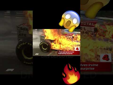 F1 car on FIRE🔥