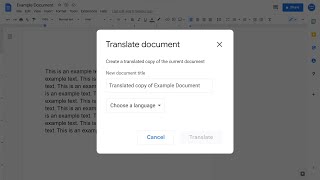 How To Translate A Google Doc