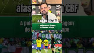 Árbitro confuso em Palmeiras X Chapecoense.