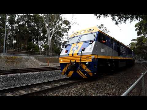 Pacific National 5PM5 (great horn show) at Blackwood and 6KA9 with 3 EL's also at Blackwood17/04/22