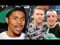 SHAKUR STEVENSON TO WINK AT CANELO RINGSIDE FOR VALDEZ FIGHT? PRAISES VALDEZ NO QUIT HEART!