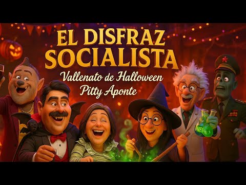 El Disfraz Socialista 🎃 | Vallenato de Halloween – Pitty Aponte (Satira Política 3D Pixar) 