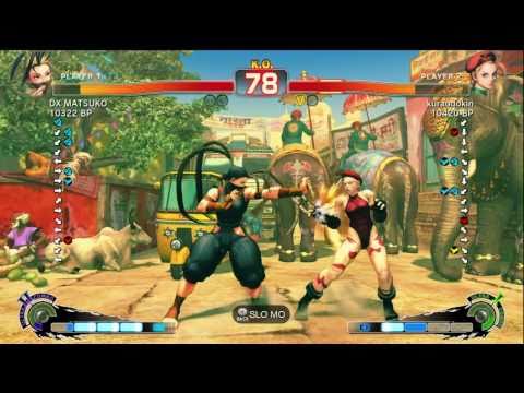 kuraudokin [Cammy] vs DX MATSUKO [Ibuki] SSF4 Japanese Online Ranked Matches - TRUE-HD