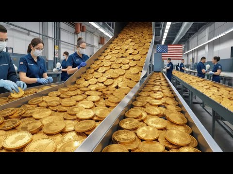 Inside America’s Largest Mint: How Millions of Gold-Toned Coins Are Made (Full Process)