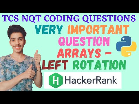 Array Left Rotation Hackerrank Solution In Python Tcs Nqt Coding Questions In Python