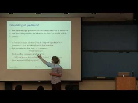 CS224D Lecture 3 - Lectures from 2015