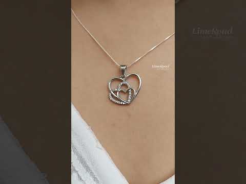 Zevrr heart shape necklace, packaging type: box