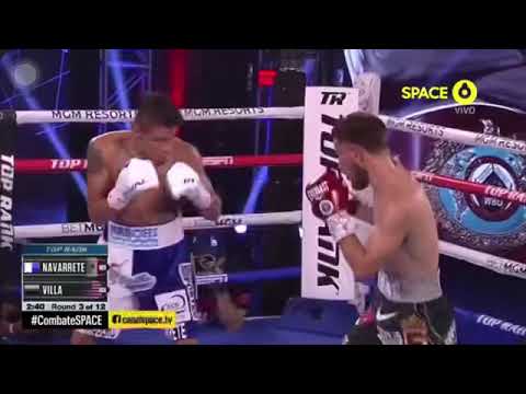 Emanuel Navarrete vs Ruben Villa  Viernes 9 octubre 2020