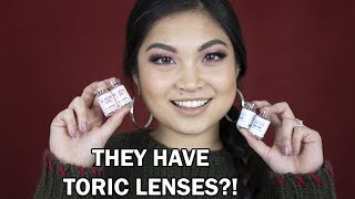 QUEENSLENS COLORED CONTACTS REVIEW | TORIC FOR ASTIGMATISM AVAILABLE!
