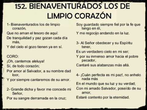 152 Bienaventurados los de limpio corazón/ Amizadaim Mizrraim