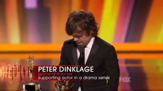 Peter Dinklage wins an EMMy for Game of Thrones 2011