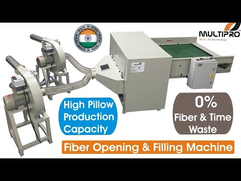 Polyester Fiber Opening & Pillow Filling Machine (450Kg/Hr) / Cushion Filling Machine
