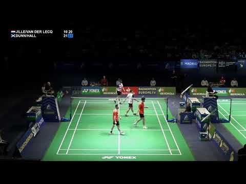 Match Point - Jille / Van Der Lecq vs Dunn / Hall - MD, SF - European Championships 2022