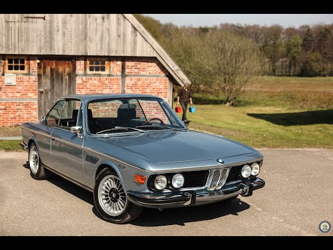 BMW 3.0 CS Automatic - Fjörd Blue over Black Leather with A/C - Oldenzaal Classics