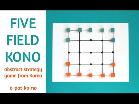 Five Field Kono: abstract strategy game from Korea