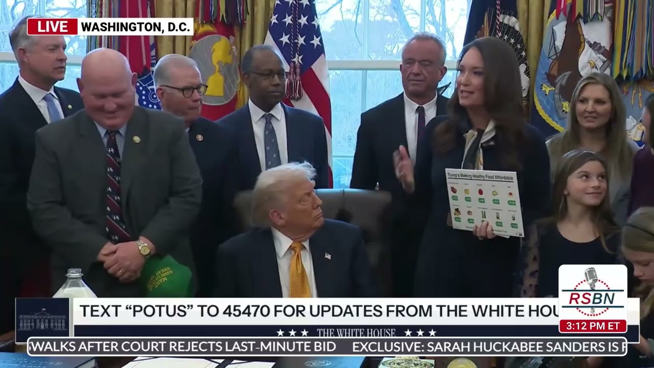 FULL REPLAY: President Trump Signs an Executive Order for Milk in Schools - 01/14/26