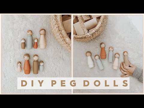 Montessori Inspired DIY Kids Craft: Peg Dolls (open ended play idea)