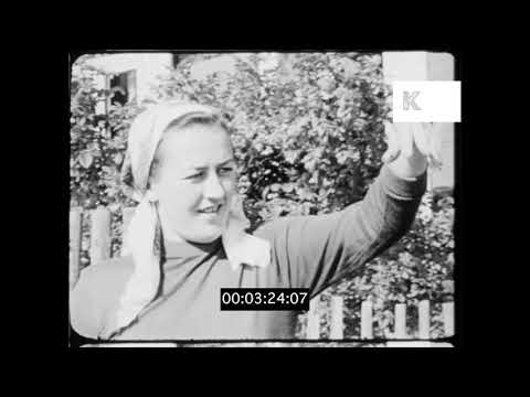Family Life in Poland, USSR in 1960, HD from 16mm