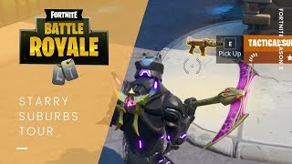 Fortnite Season X Starry Suburbs + LEGENDARY TAC SMG