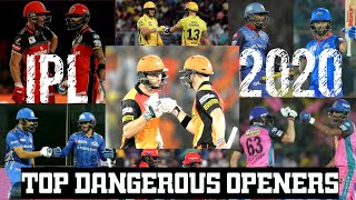 IPL 2020|Top Opening Batsman|opening pair|srh|rcb|mi|dc|csk|rr|kkr|kingXIpunjab|ipltelugu predection