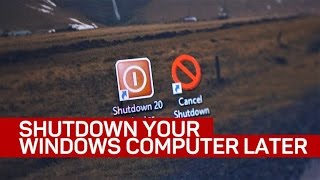 Put a shutdown timer on your Windows desktop with this command