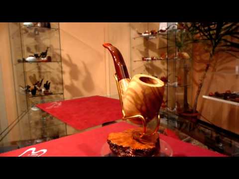 Pipa olivastro bent fatta a mano - www.paronellipipe.it