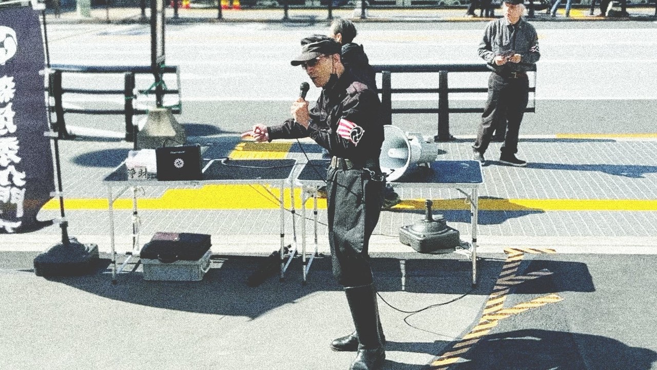 【突発】街宣右翼と外国人の路上バトル…ヒットアンドアウェイで罵声を浴びせるアンチに森垣委員長が激昂（ 『民族の意志』同盟 街頭演説 at 御茶ノ水駅前）